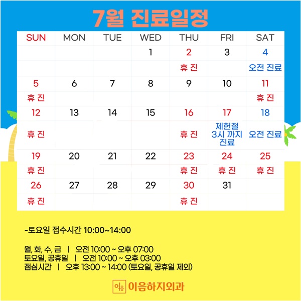 진료일정